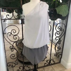 Ramy brook 1 shoulder silk jumpsuit size medium